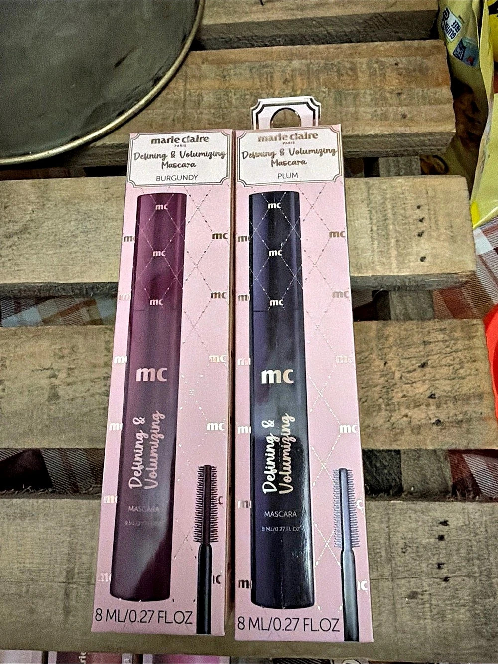 marie claire Defining & Volumizing Mascara Duo Plum & Burgundy0